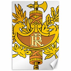 French Republic Diplomatic Emblem Canvas 12  X 18  by abbeyz71