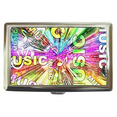 Music Abstract Sound Colorful Cigarette Money Case by Mariart