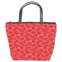 Background Abstraction Red Gray Bucket Bag