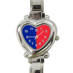 Flag Of Paris Heart Italian Charm Watch by abbeyz71