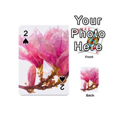 Magnolia Roze Aquarel Watercolor Playing Cards 54 Designs (mini) by picsaspassion