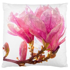 Magnolia Roze Aquarel Watercolor Standard Flano Cushion Case (two Sides)