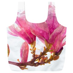 Magnolia Roze Aquarel Watercolor Full Print Recycle Bag (xxl) by picsaspassion