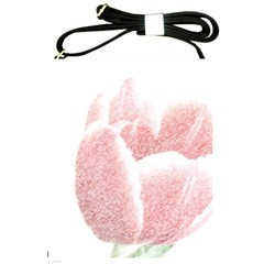 Tulip Red White Pencil Drawing Shoulder Sling Bag by picsaspassion