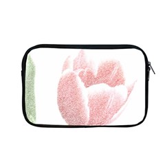 Tulip Red White Pencil Drawing Apple Macbook Pro 13  Zipper Case by picsaspassion
