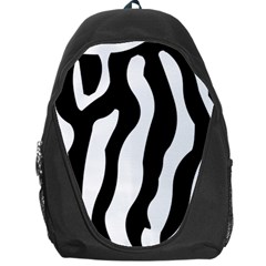 Wild Zebra Pattern Black And White Backpack Bag by picsaspassion