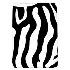 Wild Zebra Pattern Black And White Removable Flap Cover (l) by picsaspassion