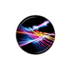 Colorful Neon Art Light Rays, Rainbow Colors Hat Clip Ball Marker (4 Pack) by picsaspassion