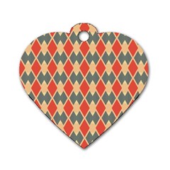 Illustrations Triangle Dog Tag Heart (two Sides)