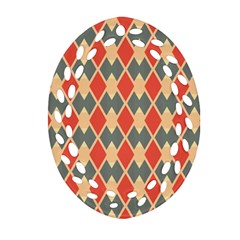 Illustrations Triangle Oval Filigree Ornament (two Sides)