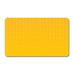 Background Polka Yellow Magnet (rectangular) by HermanTelo