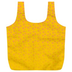 Background Polka Yellow Full Print Recycle Bag (xl)
