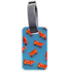 Illustrations Cow Agriculture Livestock Luggage Tag (two Sides) by HermanTelo