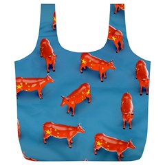 Illustrations Cow Agriculture Livestock Full Print Recycle Bag (xl) by HermanTelo