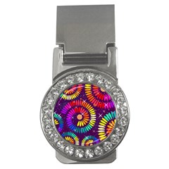 Abstract Background Spiral Colorful Money Clips (cz)  by HermanTelo