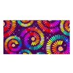 Abstract Background Spiral Colorful Satin Shawl Front