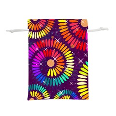 Abstract Background Spiral Colorful Lightweight Drawstring Pouch (m) by HermanTelo