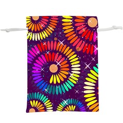 Abstract Background Spiral Colorful  Lightweight Drawstring Pouch (xl) by HermanTelo