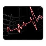 Music Wallpaper Heartbeat Melody Large Mousepads Front