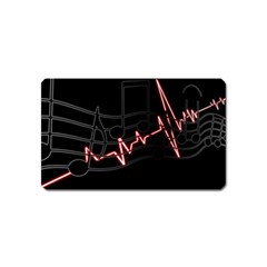 Music Wallpaper Heartbeat Melody Magnet (Name Card)