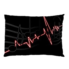 Music Wallpaper Heartbeat Melody Pillow Case