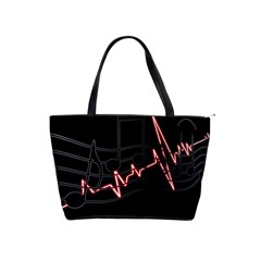 Music Wallpaper Heartbeat Melody Classic Shoulder Handbag
