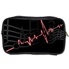 Music Wallpaper Heartbeat Melody Toiletries Bag (One Side)