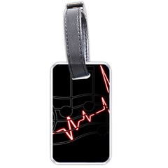 Music Wallpaper Heartbeat Melody Luggage Tag (two sides)