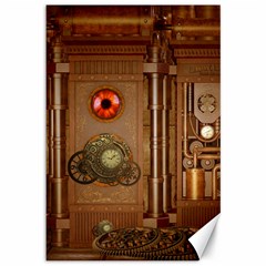 Steampunk Design Canvas 12  X 18  by FantasyWorld7