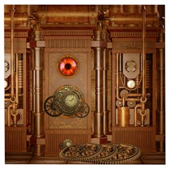 Steampunk Design Wooden Puzzle Square