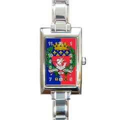 Flag Of Paris  Rectangle Italian Charm Watch by abbeyz71