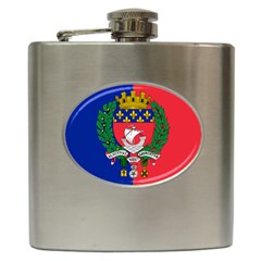 Flag Of Paris  Hip Flask (6 Oz) by abbeyz71