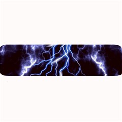 Blue Thunder Colorful Lightning Graphic Large Bar Mats by picsaspassion