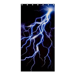 Blue Thunder Colorful Lightning Graphic Shower Curtain 36  X 72  (stall)  by picsaspassion