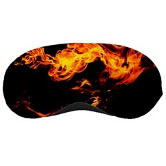 Can Walk On Fire, Black Background Sleeping Mask by picsaspassion