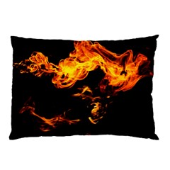 Can Walk On Fire, Black Background Pillow Case (two Sides) by picsaspassion
