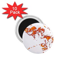 Can Walk On Fire, White Background 1 75  Magnets (10 Pack)  by picsaspassion