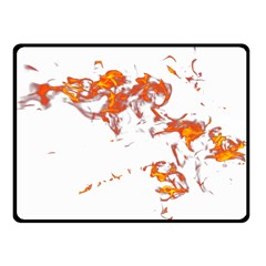Can Walk On Fire, White Background Fleece Blanket (small) by picsaspassion