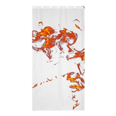 Can Walk On Fire, White Background Shower Curtain 36  X 72  (stall)  by picsaspassion