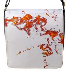 Can Walk On Fire, White Background Flap Closure Messenger Bag (s) by picsaspassion