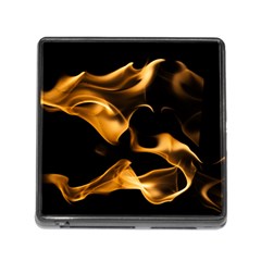 Can Walk On Volcano Fire, Black Background Memory Card Reader (square 5 Slot) by picsaspassion