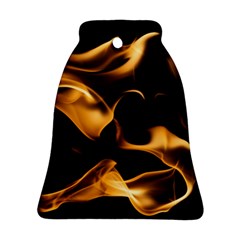 Can Walk On Volcano Fire, Black Background Ornament (bell) by picsaspassion
