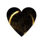 Cosmos comet dance, Digital art impression Heart Magnet Front