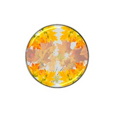 Autumn Maple Leaves, Floral Art Hat Clip Ball Marker (10 Pack) by picsaspassion