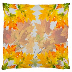 Autumn Maple Leaves, Floral Art Standard Flano Cushion Case (two Sides) by picsaspassion