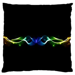 Colorful Neon Art Light Rays, Rainbow Colors Standard Flano Cushion Case (two Sides)