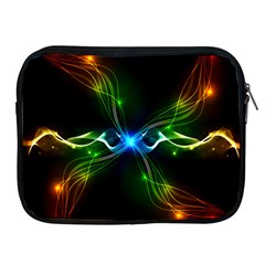 Colorful Neon Art Light Rays, Rainbow Colors Apple Ipad 2/3/4 Zipper Cases by picsaspassion