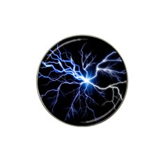 Blue Thunder Colorful Lightning Graphic Impression Hat Clip Ball Marker (10 Pack) by picsaspassion