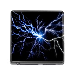 Blue Thunder Colorful Lightning Graphic Impression Memory Card Reader (square 5 Slot) by picsaspassion