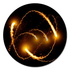 Flying Comets In The Cosmos Magnet 5  (round) by picsaspassion